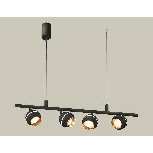 Светильник Ambrella light XB9002500/4 SBK/PYG черный песок/золото желтое полированное MR16 GU5.3 (С9002, С1102, N7034)