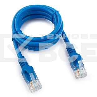 Патч-корд медный UTP Cablexpert PP10-1M/B кат.5e, 1м, литой, многожильный (синий)