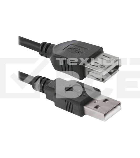 Кабель Defender USB 2.0USB02-06 ,AM-AF 1.8м, PolyBag,