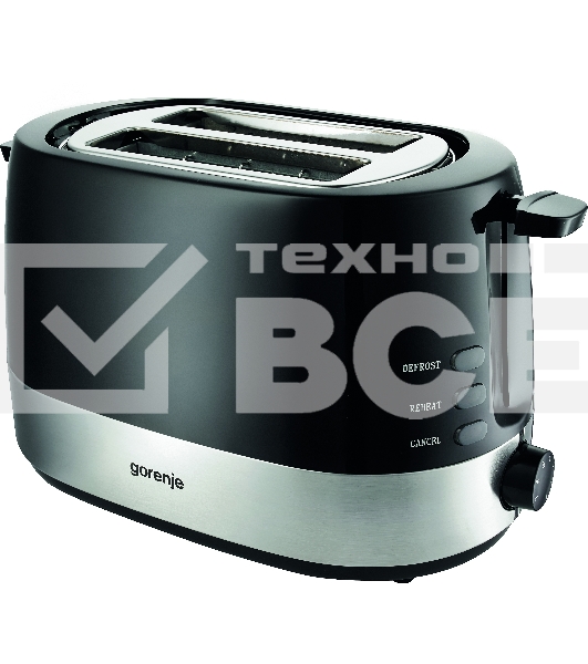 Тостер Gorenje T850BK 850Вт черный/серебристый