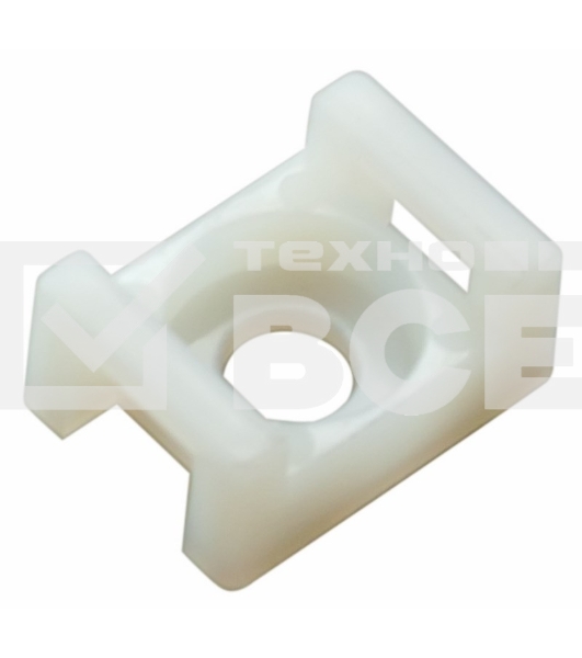 Площадка для крепления стяжки Rexant (ПС-2) 22x16 мм, белая, упаковка 100 шт.