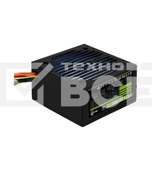 Блок питания Aerocool / Formula VX-500 PLUS RGB, 500Вт, 120мм, черный