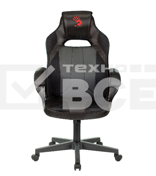 Кресло игровое A4Tech Bloody GC-200, черный, эко.кожа, крестовина пластик