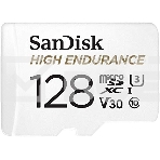 Флеш карта microSD 128GB SanDisk microSDXC Class 10 UHS-I U3 V30 High Endurance Video Monitoring Card, фото2