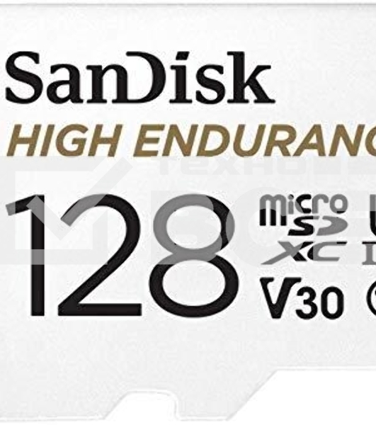 Флеш карта microSD 128GB SanDisk microSDXC Class 10 UHS-I U3 V30 High Endurance Video Monitoring Card