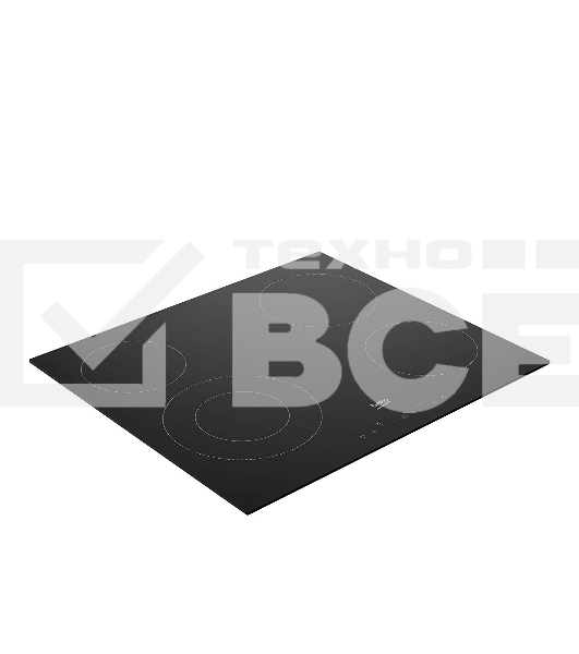 Встраиваемая электрическая варочная поверхность Beko HIC 64402 E, Черный