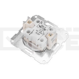 Переключатель DEA 1кл прох. с/у 10А мех. Бел Kranz