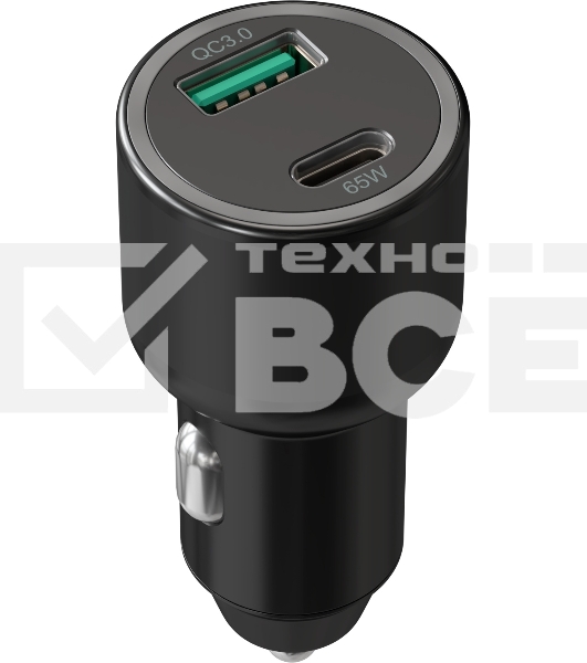 Автомобильное зар./устр. Wiiix UCC-7-2-10 18W 3.25A+3A (PD+QC) USB/USB Type-C универсальное черный