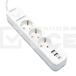 Сетевой фильтр Гарнизон EPS-3-CU2-W-2 2.0 Мультипорт 3р, 10А, 1xType-C PD, 2 х USB QC, 2м, ур.защиты 2+, белый, пак (21448), фото5