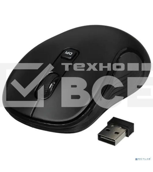 Мышь беспроводная Acer OMR303 черный, 1600 dpi, радиоканал, USB, кнопки - 6