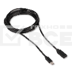 Кабель-удлинитель USB2.0 Cablexpert CCP-USB2-CMCF-3M, Type-C(М)/Type-C(F), 3А, 60Вт, PD/QC3.0, медь, Pro, 3м, черный, пакет, фото2