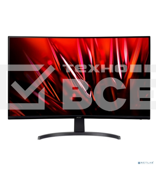 Монитор 31,5'' Acer Nitro ED320QXbiipx, ZeroFrame, Curved 1500R Black, 16:9, VA, 1920x1080, 1ms, 300cd, 240Hz, 2xHDMI(2.0) + 1xDP(1.2) + Audio out , sync: FreeSync