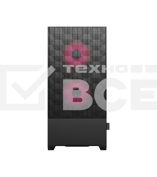 Компьютерный корпус без блока питания Fractal Design Pop Air RGb Magenta Core TG Clear Tint, Midi-Tower, 3x120мм RGb, 2xUSB-A 3.2 ATX, mATX, mITX черный/магента