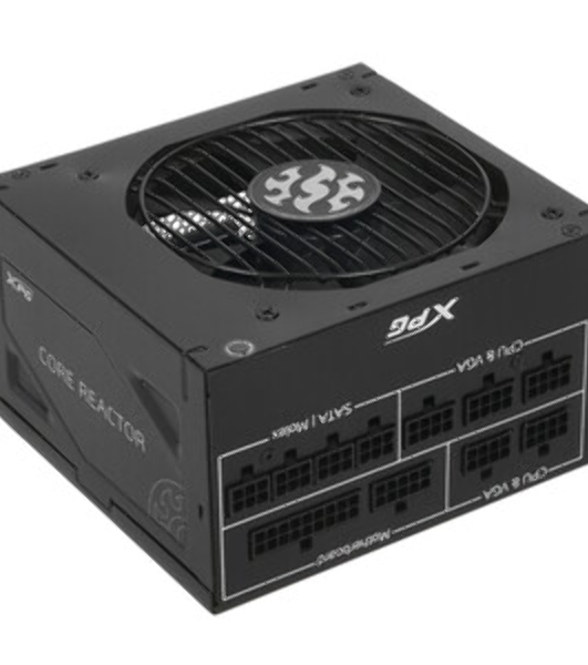 Блок питания ADATA XPG COREREACTORIIVE850G-BKCEU, 850Вт, 80 PLUS Gold, 120мм, модульный, черный