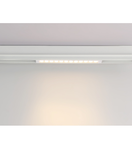Управляемый светодиодный светильник для шинопровода Magnetic Ambrella light GL1301 WH белый IP20 12W 3000K-6400K 220V 24° 232*25*42 (Без ПДУ)