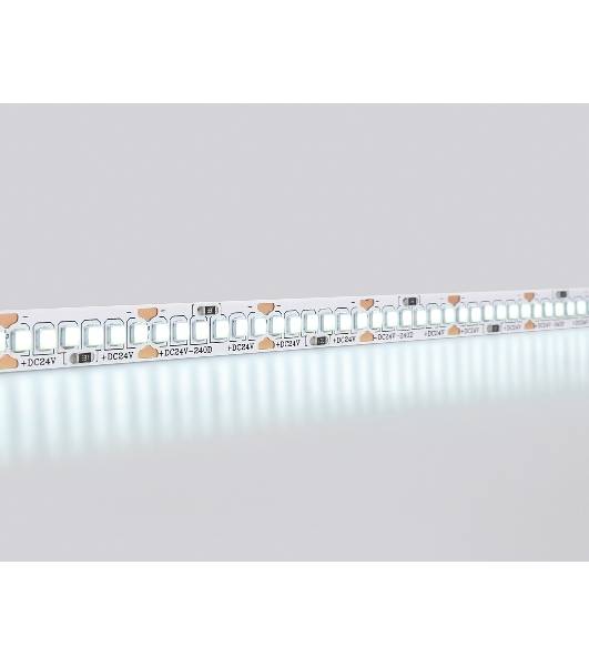 Светодиодная лента Ambrella light GS3403 2835 240Led/ 20W m/ 24V IP20 6500K/ 5000*10*1.2mm (2 конт.)