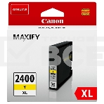 Картридж струйный CANON PGI-2400XL желтый (1520 стр. 19.3 мл) для Canon MAXIFY iВ4140/iB4040/МВ5040/МВ5340, фото 1