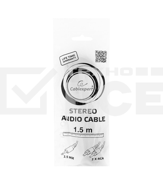 Кабель аудио Gembird Jack3.5 / 2xRCA, 1.5м
