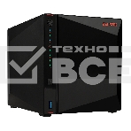 Сетевое хранилище ASUSTOR AS5304T 4-Bay NAS/Media player/Intel Celeron J4105 1.5GHz, up to 2.5 GHz(Quad-Core), 4GB SO-DIMM DDR4, noHDD(HDD,SSD),/2x2,5GbE(LAN)/3xUSB3.2,HDMI/4ip camera license ; 90IX0181-BW3S10, фото3