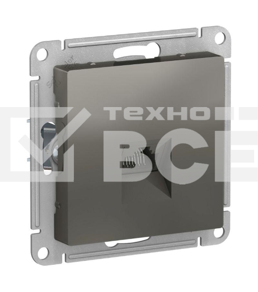 Розетка компьютерная RJ45, механизм ATN000983 Schneider Electric Сталь