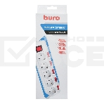 Сетевой фильтр Buro 500SH-3-SW-W 3м (5 розеток) белый (коробка), фото3
