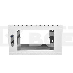 Шкаф настенный ЦМО ШРН-12.650 12U 600x650мм пер.дв.стекл несъемные бок.пан. 50кг серый, фото 1