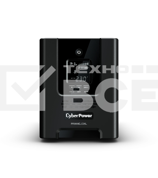 Источник бесперебойного питания CyberPower PR3000ELCDSL 3000VA/2700W USB/RJ11/45 (9 IEC)
