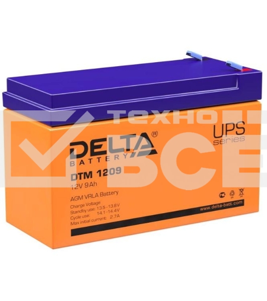 Батарея Delta DTM 1209 (12V, 9Ah)