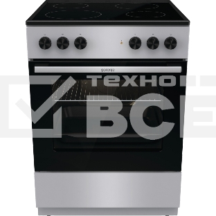 Плита электрическая Gorenje GEC6A11SG серый, конфорок 4 электрических, духовка 65 л, 60 см x 85 см x 60 см
