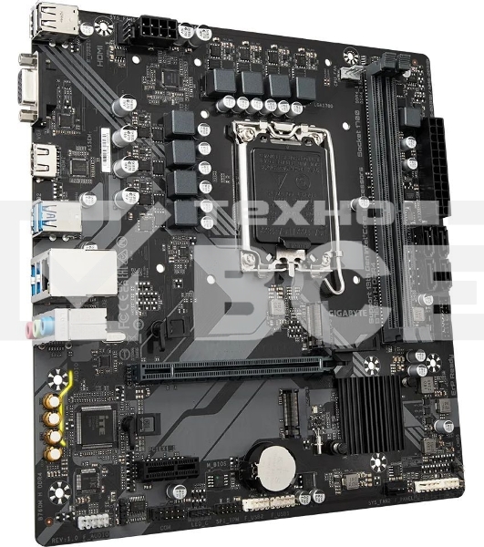 Материнская плата Gigabyte B760M H DDR4, LGA 1700, Intel B760, 2xDDR4, 4xSATA, 2xM.2, 1xPCIe 4.0 x16, 1xPCIe x1, 1xHDMI, 1xVGA, 1x 1Gb LAN, 2xUSB 2.0, 4xUSB 3.2 Gen 1, 3x3.5 мм, 7.1, Micro ATX
