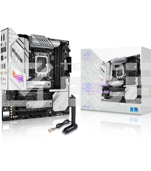 Материнская плата ASUS ROG STRIX B760-G GAMING WIFI, LGA 1700, Intel B760, 4xDDR5, 4xSATA, 2xM.2, 1xPCIe 5.0 x16, 1xPCIe 4.0 x4, 1xHDMI, 1xDP, 1x 2.5Gb LAN, 1xUSB-A 3.2 Gen 2, 2xUSB-A 3.2 Gen 1, 4xUSB-A 2.0, 1xUSB-C 3.2 Gen 1, 1xUSB-C 3.2 Gen 2x2, 5x3.5 м