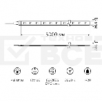 Лента LED Elementary 2835 -SMD 4.8W 12V DC теплый белый IP20 (ZIP bag 5m), фото 1