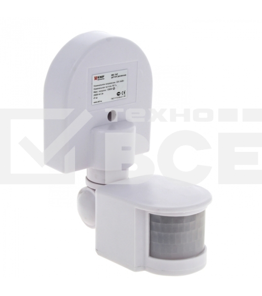 ИК датчик движения EKF dd-ms-16C  наст. 1200Вт 180гр. до 12м IP44 MS-16C EKF PROxima