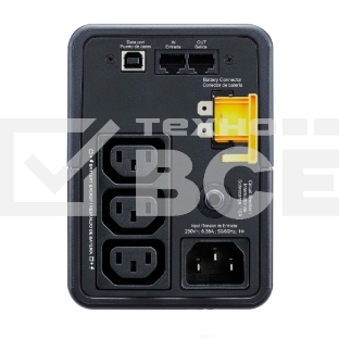 Источик бесперебойного питания APC Back-UPS 500VA/300W, 230V, 3xC13, USB, Data/DSL protect.,1 year warranty