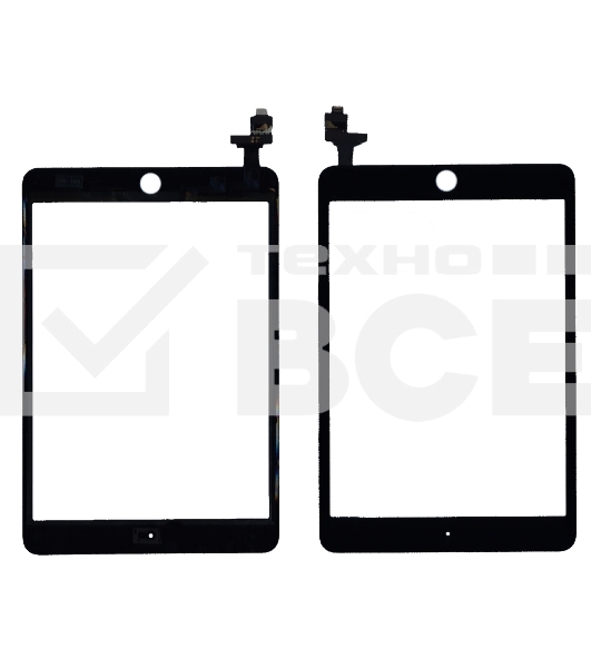 Сенсорное стекло (тачскрин) Ipad mini 3 (retina) + IC (A1599, A1600), черное