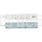 Сетевой фильтр Гарнизон EPS-3-CU2-W-2 2.0 Мультипорт 3р, 10А, 1xType-C PD, 2 х USB QC, 2м, ур.защиты 2+, белый, пак (21448), фото4