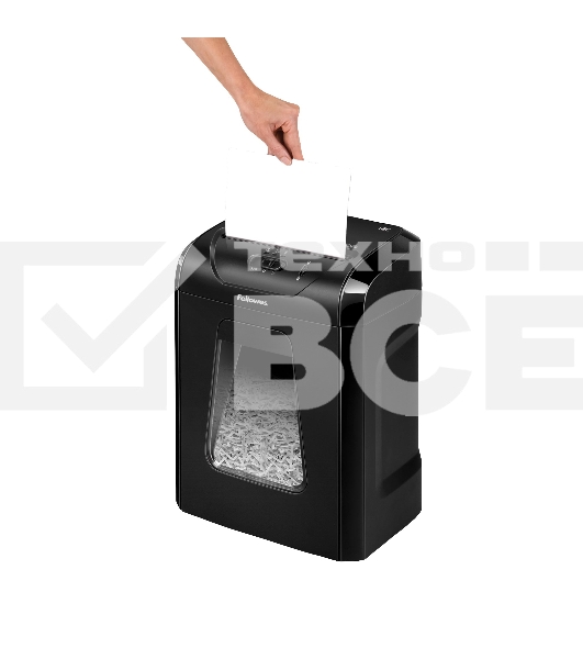 Шредер Fellowes PowerShred 12C FS-71201 {DIN P-4, 4х40мм, 12лст., 18лтр.,Safety Lock}