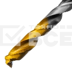 Сверло спиральное по металлу 7,5 x 109мм, Р6М5, Golden Tip, многогранная заточка Denzel, фото4