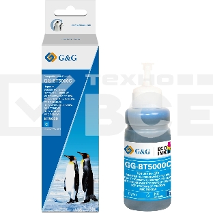 Чернила G&G GG-BT5000C фото голубой70мл для Brother HL-T4000DW/DCP-T510W/DCP-T710W/MFC-