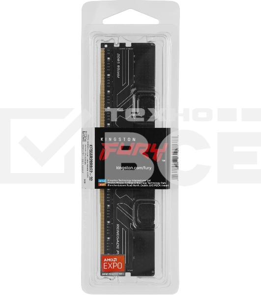 Оперативная память Kingston Fury Renegade Pro EXPO, DDR5, 32GB (1x32GB), 5600MHz, CL28