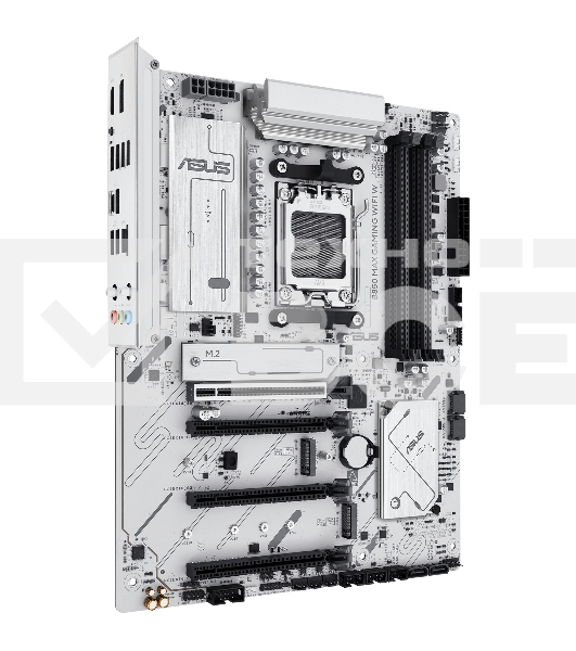 Материнская плата ASUS B850 MAX GAMING WIFI W, AM5, AMD B850, 4xDDR5, 4xSATA, 3xM.2, 1xPCIe 5.0 x16, 1xPCIe 4.0 x4, 2xPCIe 3.0 x1, 1xDisplayPort, 1xHDMI, 1x2.5Gb LAN, Wi-Fi 6E, Bluetooth 5.3, 1xUSB-C 10Gbps, 3xUSB-A 10Gbps, 2xUSB-A 5Gbps, 2xUSB-A 2.0, 3x3