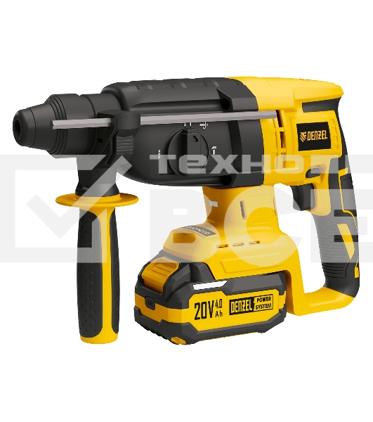 Перфоратор аккумуляторный бесщет. RHH-BL-20-28, 3 Дж, Li-Ion, 20 В Denzel