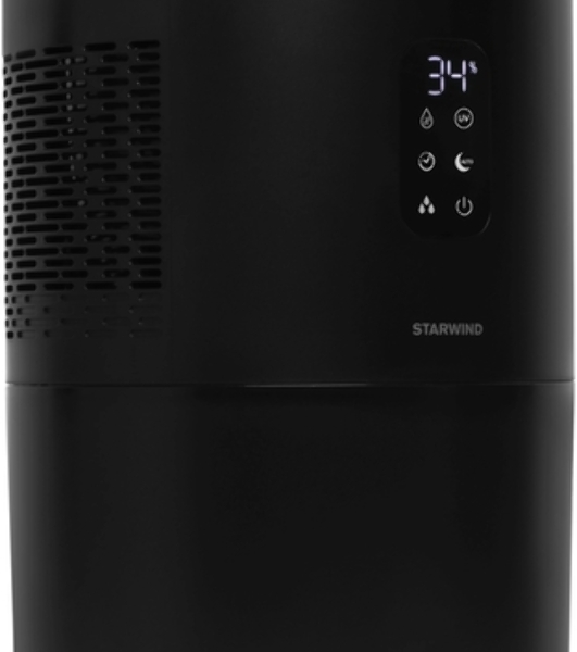 Мойка воздуха Starwind SAW5530 черный, 40 м², 4.5 л, фильтрация, ароматизация