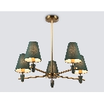 Люстра Ambrella light LH75051/5 BS/GN латунь/зеленый E14*5 max 40W D700*580, фото9