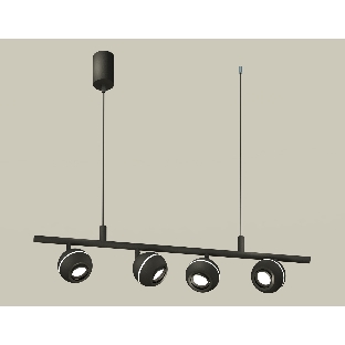 Светильник Ambrella light XB9002530/4 SBK/PBK черный песок/черный полированный MR16 GU5.3 (С9002, С1102, N7002)