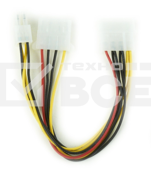 Разветвитель питания Cablexpert CC-PSU-4, Molex->Molex + ATX 4 пин