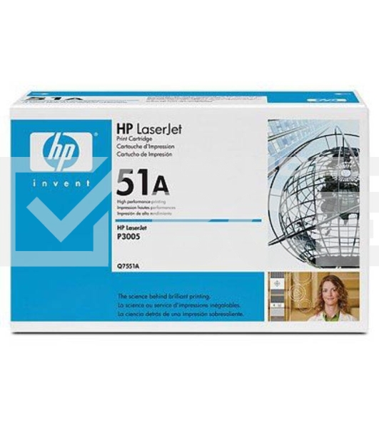 Картридж лазерный HP Q7551A черный для LJ P3005/M3035mfp/M3027mfp 6500 стр.