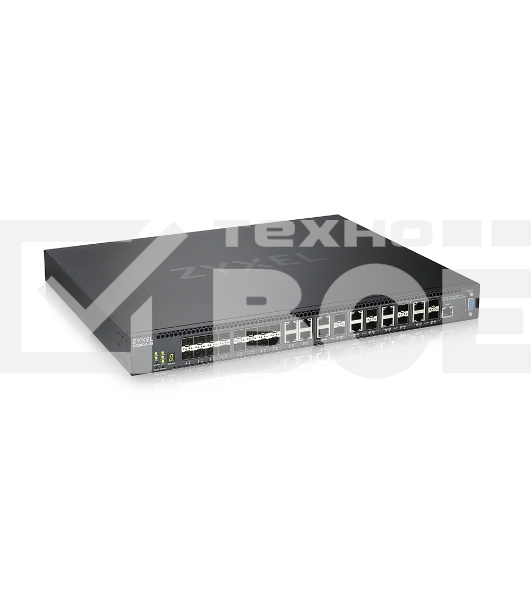 Коммутатор Zyxel XS3800-28 L2+ switch, 4xRJ-45: 1 / 2.5 / 5 / 10G, 8xCombo (SFP: 1 / 10G, RJ-45: 1 / 2.5 / 5 / 10G), 16xSFP +