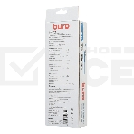 Сетевой фильтр Buro 500SH-3-SW-W 3м (5 розеток) белый (коробка), фото13