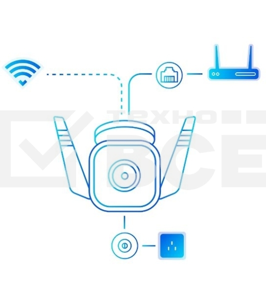 Видеокамера IP TP-Link Tapo C310 White 3MP indoor & outdoor IP camera, 30m Night Vision, IP66 dust & waterproof, Motion Detection and Notification, 2-way Audio, supports Micro SD card storage, easy setup with APP